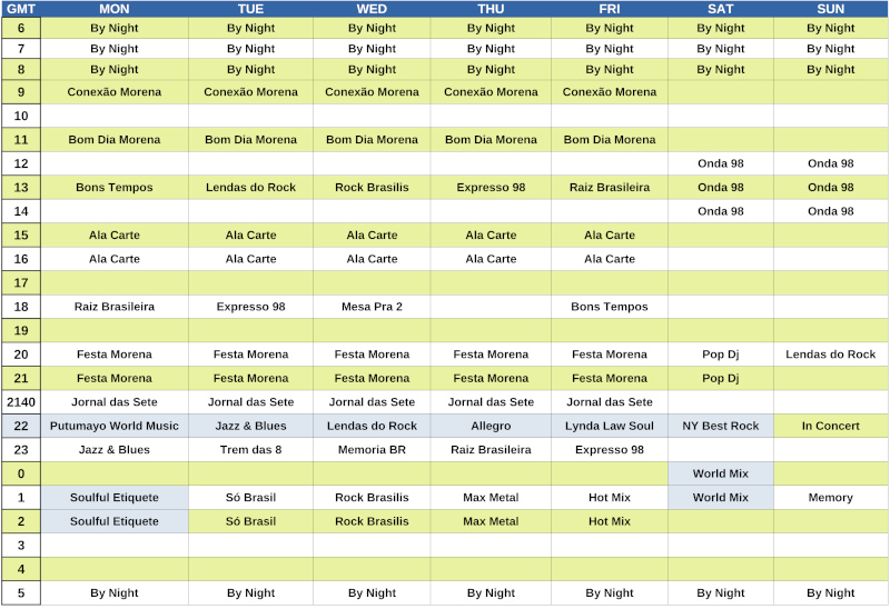 schedule